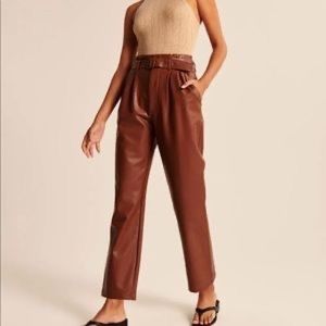 Abercrombie Faux Leather Trousers